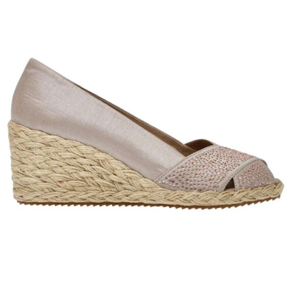 ANNE KLEIN EZZIE Women's Espadrille Wedge Heel - Picture 2 of 7